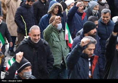 راهپیمایی 22 بهمن کم نظیر و برفی در بجنورد
