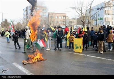 راهپیمایی 22 بهمن کم نظیر و برفی در بجنورد
