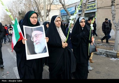 راهپیمایی 22 بهمن کم نظیر و برفی در بجنورد