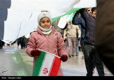 راهپیمایی 22 بهمن کم نظیر و برفی در بجنورد