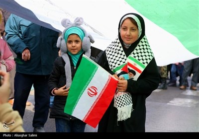 راهپیمایی 22 بهمن کم نظیر و برفی در بجنورد