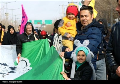 راهپیمایی 22 بهمن کم نظیر و برفی در بجنورد
