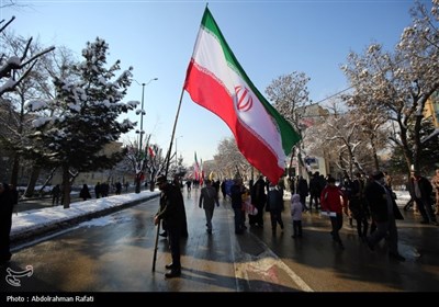 راهپیمایی 22 بهمن در همدان
