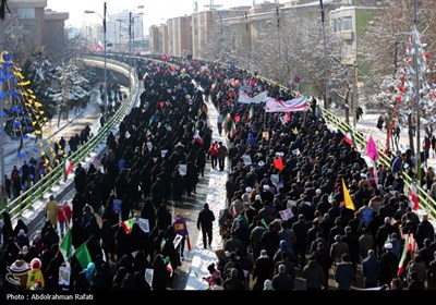 راهپیمایی 22 بهمن در همدان