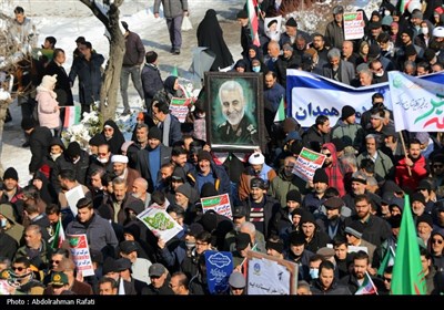 راهپیمایی 22 بهمن در همدان