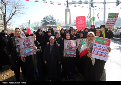 راهپیمایی 22 بهمن در همدان