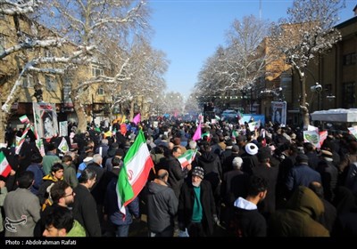 راهپیمایی 22 بهمن در همدان
