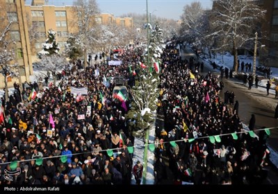 راهپیمایی 22 بهمن در همدان