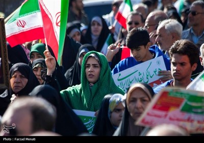 راهپیمایی 22 بهمن در کرمانشاه 