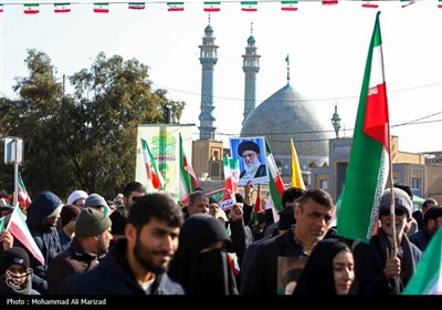 راهپیمایی 22 بهمن در قم 