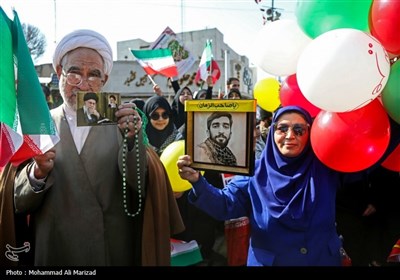 راهپیمایی 22 بهمن در قم 