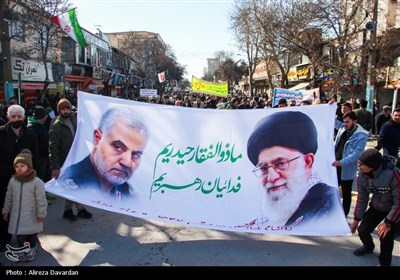 راهپیمایی 22 بهمن در اردبیل