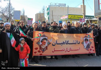 راهپیمایی 22 بهمن در اردبیل