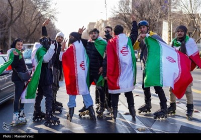راهپیمایی 22 بهمن در تبریز 