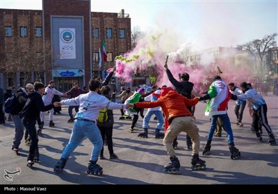 راهپیمایی 22 بهمن در تبریز 