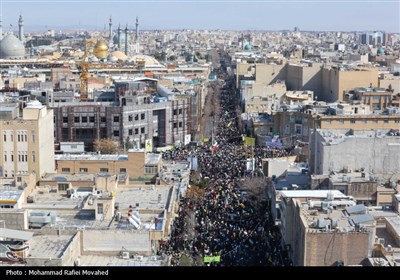 راهپیمایی 22 بهمن در قم 