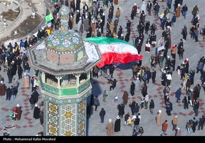 راهپیمایی 22 بهمن در قم 