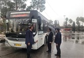 اختصاص اتوبوسهای امدادی در بارندگی شیراز