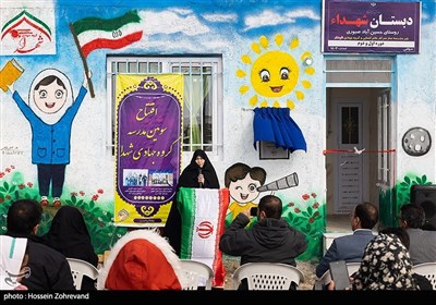 سخنرانی خیر مدرسه ساز در آیین افتتاح سومین مدرسه گروه جهادی شهدا