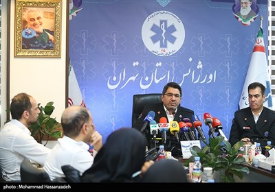 نشست خبری رئیس سازمان اورژانس استان تهران