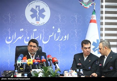 نشست خبری رئیس سازمان اورژانس استان تهران
