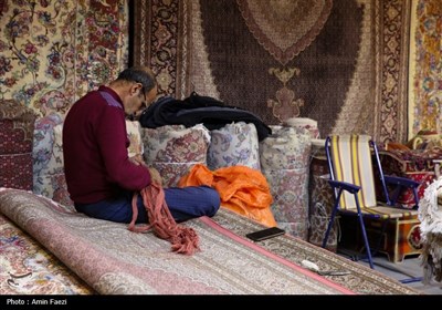 رنگ و نقش فرش‌های دستباف در نمایشگاه بین‌المللی فارس