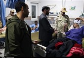 عیادت فرمانده مرزبانی کردستان از مرزبانان مجروح+تصاویر