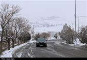 بارش برف در زنجان