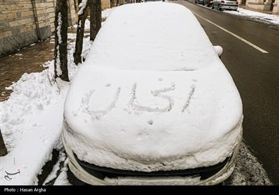 بارش برف در زنجان