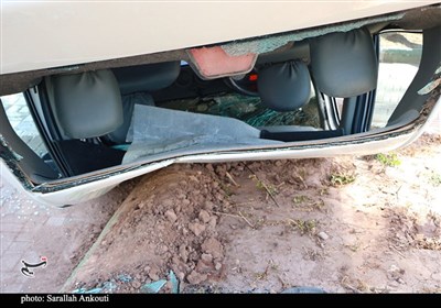 واژگونی خودرو در یکی از میادین اصلی شهر کرمان