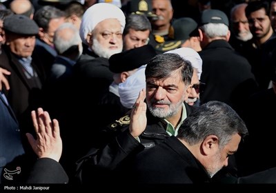 مراسم تشییع آیت الله حاج سید مرتضی مستجاب الدعواتی در اصفهان