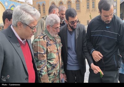 حضور سرزده سردار قاآنی در شهرستان پیشوا