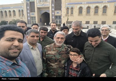 حضور سرزده سردار قاآنی در شهرستان پیشوا