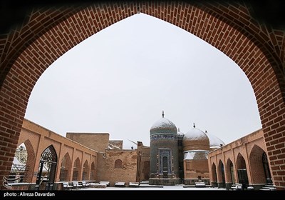 بارش برف در اردبیل