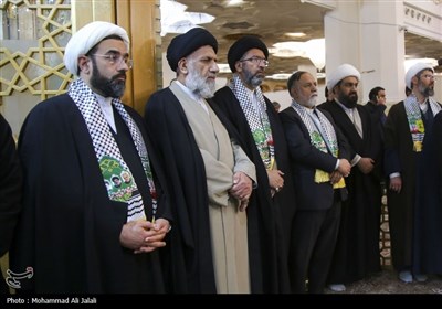 مراسم گرامیداشت فرماندهان شهید حزب الله در حرم حضرت معصومه(س)