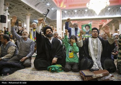 مراسم گرامیداشت فرماندهان شهید حزب الله در حرم حضرت معصومه(س)