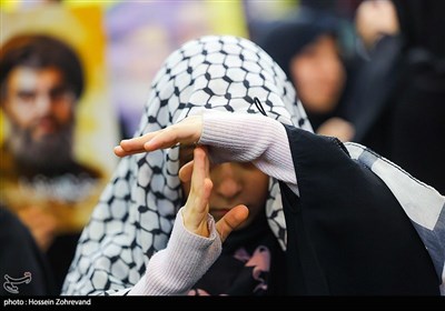مراسم بزرگداشت شهدای مقاومت در مصلی تهران