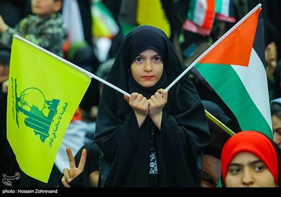 مراسم بزرگداشت شهدای مقاومت در مصلی تهران