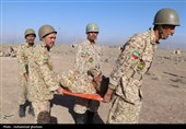 برگزاری رزمایش تخصصی بهداشت و درمان با محوریت ارتش در خراسان جنوبی