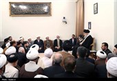 دیدار دست‌اندرکاران برگزاری همایش بین‌المللی تفسیر تسنیم با رهبر معظم انقلاب