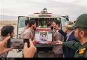 تشییع پیکر مطهر 2 شهید دوران دفاع مقدس در لامرد - فارس