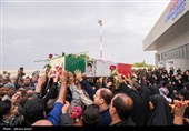 تشییع پیکر مطهر 2 شهید دوران دفاع مقدس در لامرد - فارس