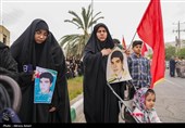 تشییع پیکر مطهر 2 شهید دوران دفاع مقدس در لامرد - فارس