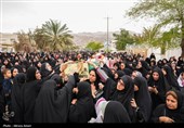 تشییع پیکر مطهر 2 شهید دوران دفاع مقدس در لامرد - فارس