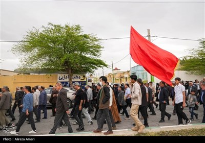 تشییع پیکر مطهر 2 شهید دوران دفاع مقدس در لامرد - فارس