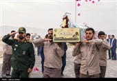 تشییع پیکر مطهر 2 شهید دوران دفاع مقدس در لامرد - فارس