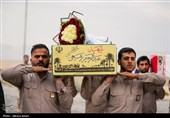 تشییع پیکر مطهر 2 شهید دوران دفاع مقدس در لامرد - فارس