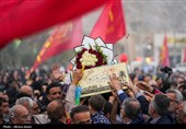 تشییع پیکر مطهر 2 شهید دوران دفاع مقدس در لامرد - فارس
