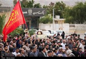 تشییع پیکر مطهر 2 شهید دوران دفاع مقدس در لامرد - فارس