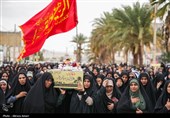 تشییع پیکر مطهر 2 شهید دوران دفاع مقدس در لامرد - فارس